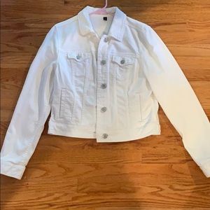 American Eagle white jean jacket